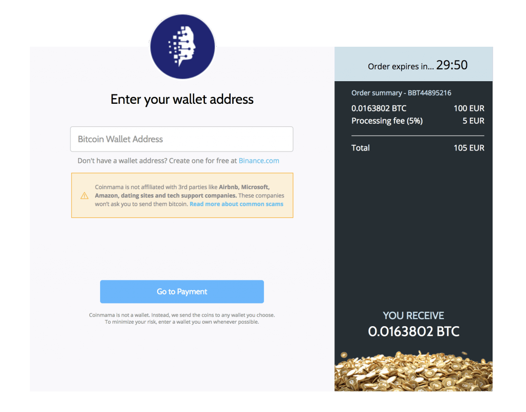 Coinmama - Sending Crypto Coinmama - Sending Crypto
