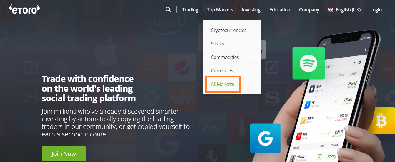 eToro All Markets eToro All Markets