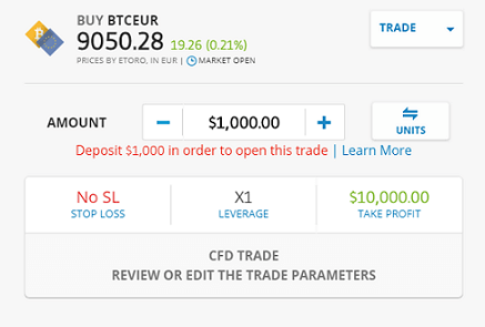 {89} Specifying the crypto amount (or its fiat equivalent).
