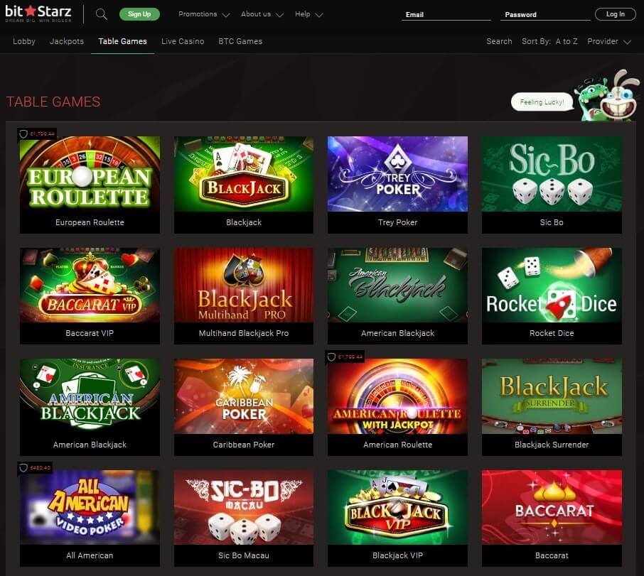 BitStarz Casino - Blackjack Games'' Showcase